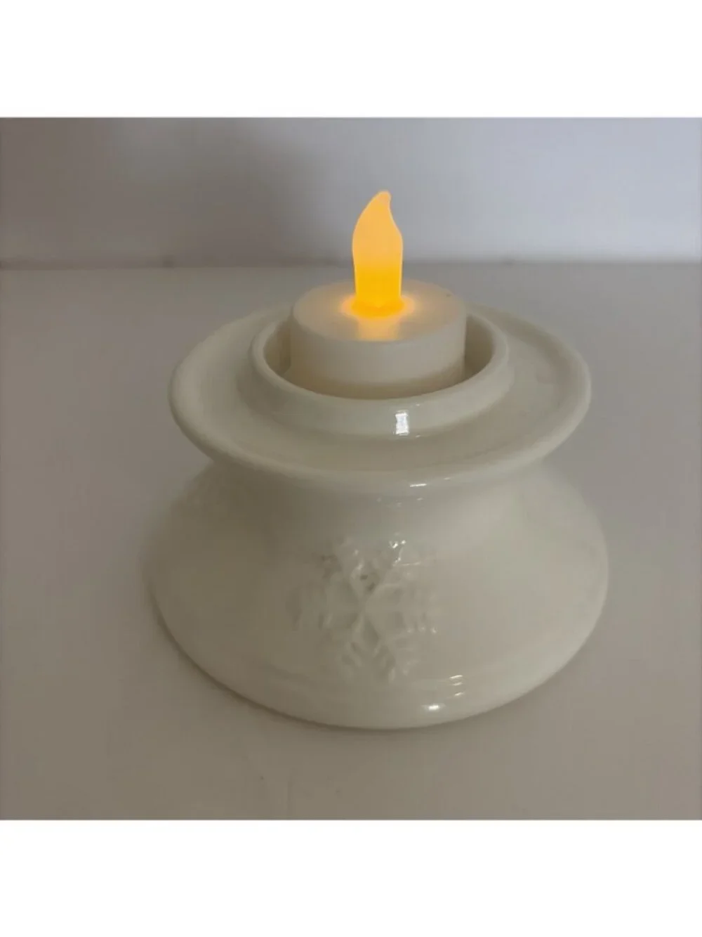 Yankee Candle 2012 Christmas Tree Tea Light Holder Fairy Lamp Ceramic 9